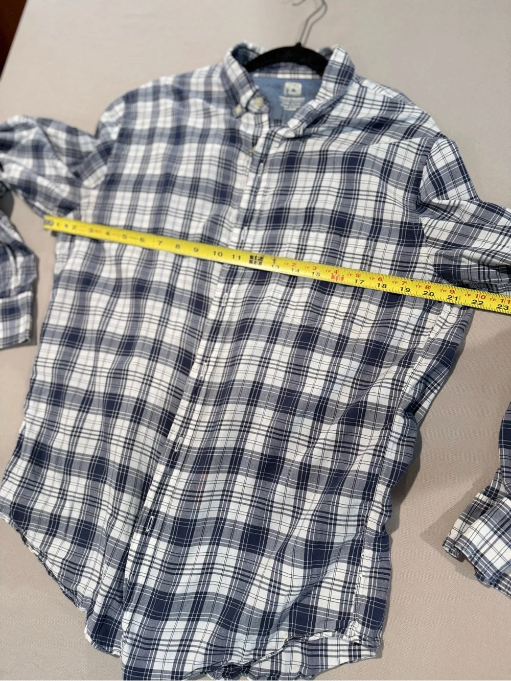 J. Crew Indian Madras Slim Button Down Shirt Mens Large Long Sleeve Lightweight